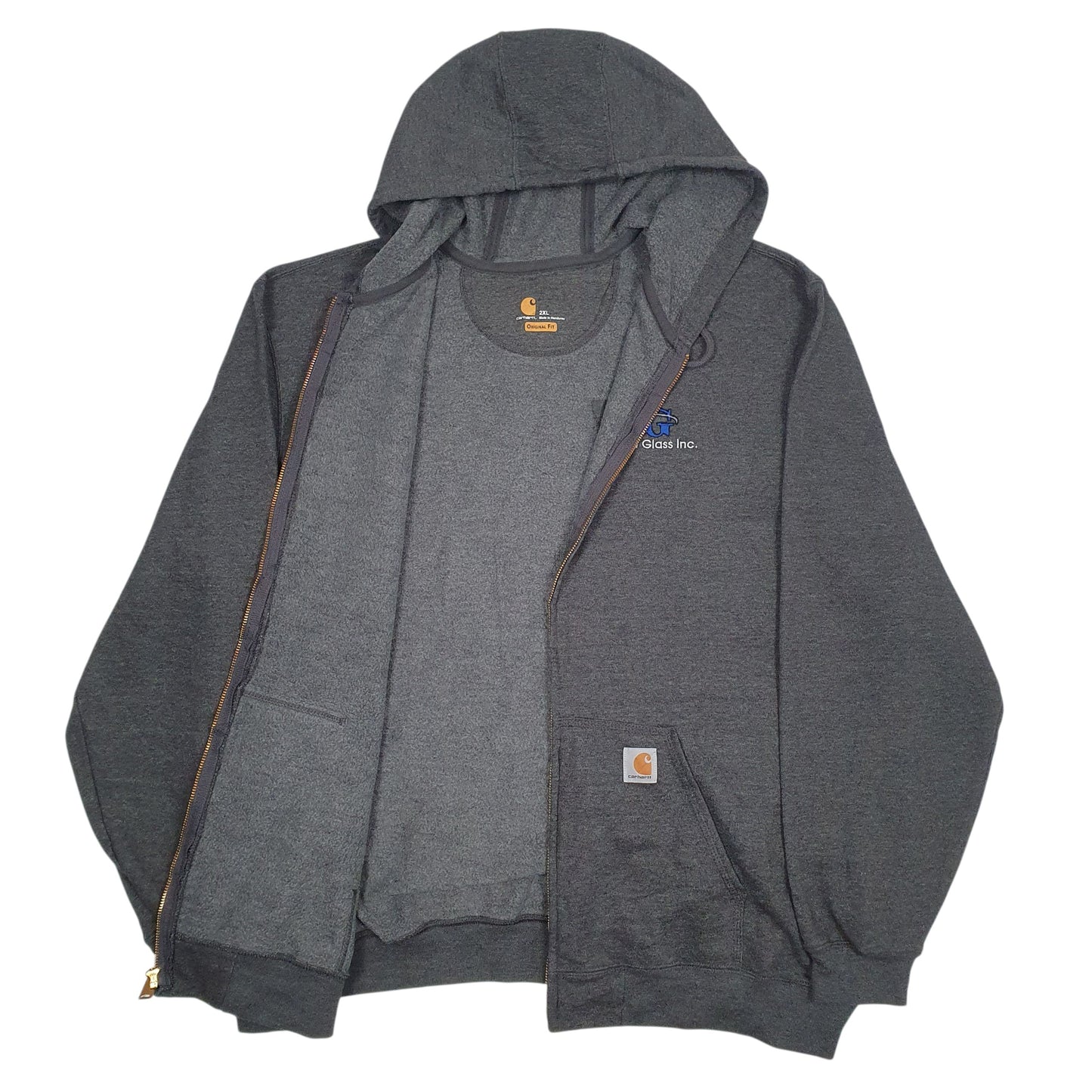 Mens Grey Carhartt  Full Zip Jumper