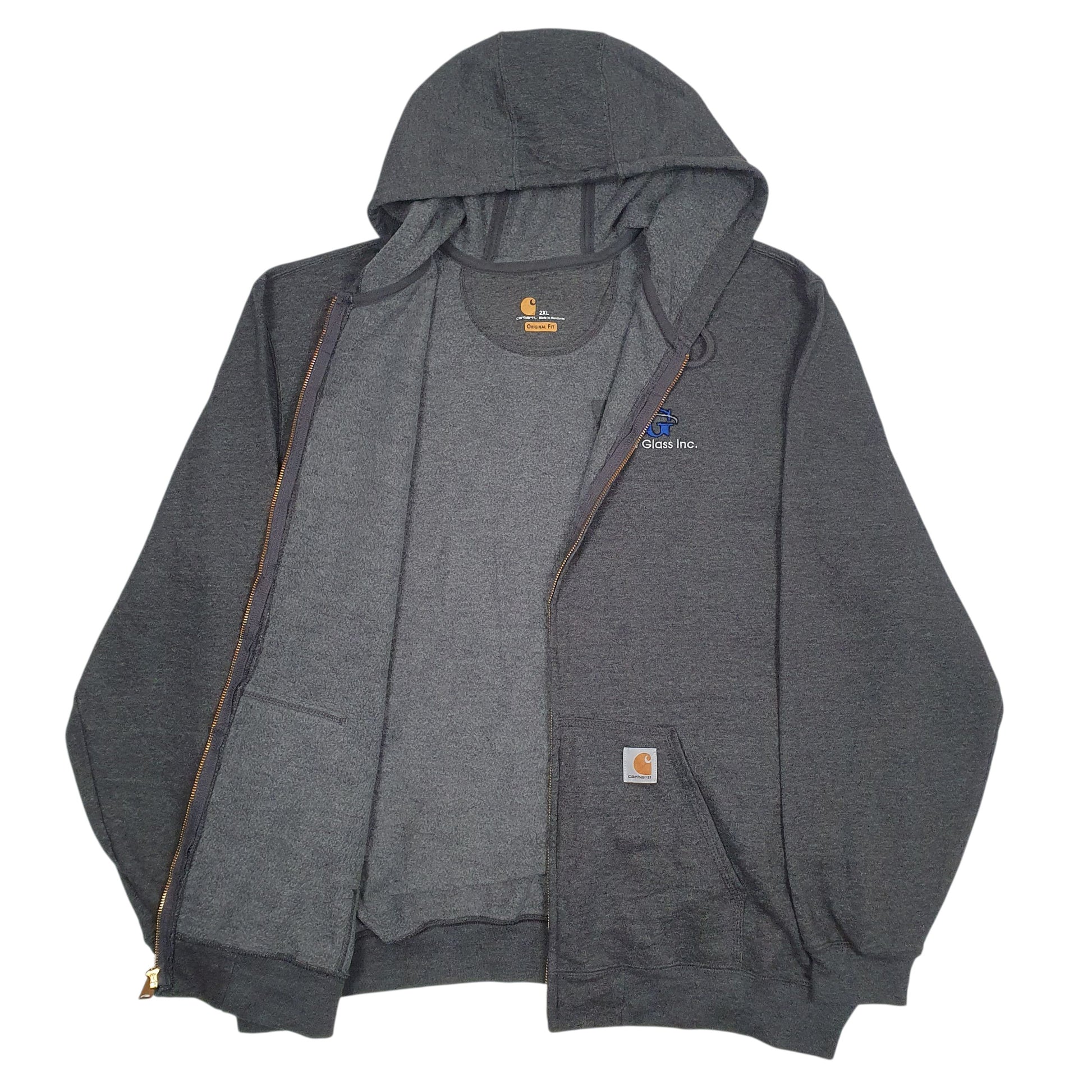Mens Grey Carhartt  Full Zip Jumper