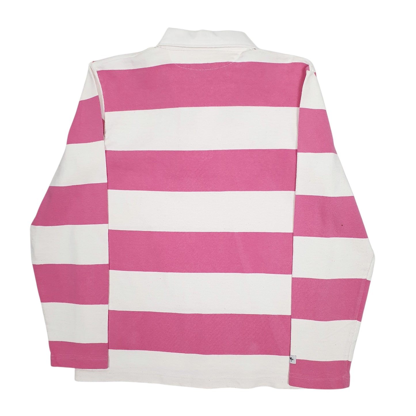 Womens Pink Barbarian Rugby Hoodie Polo Shirt