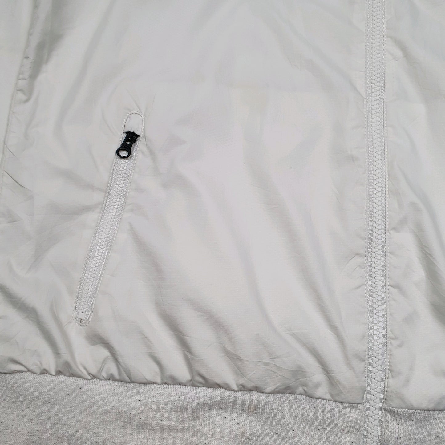 Womens White Nike Windrunner Hoodie Coat