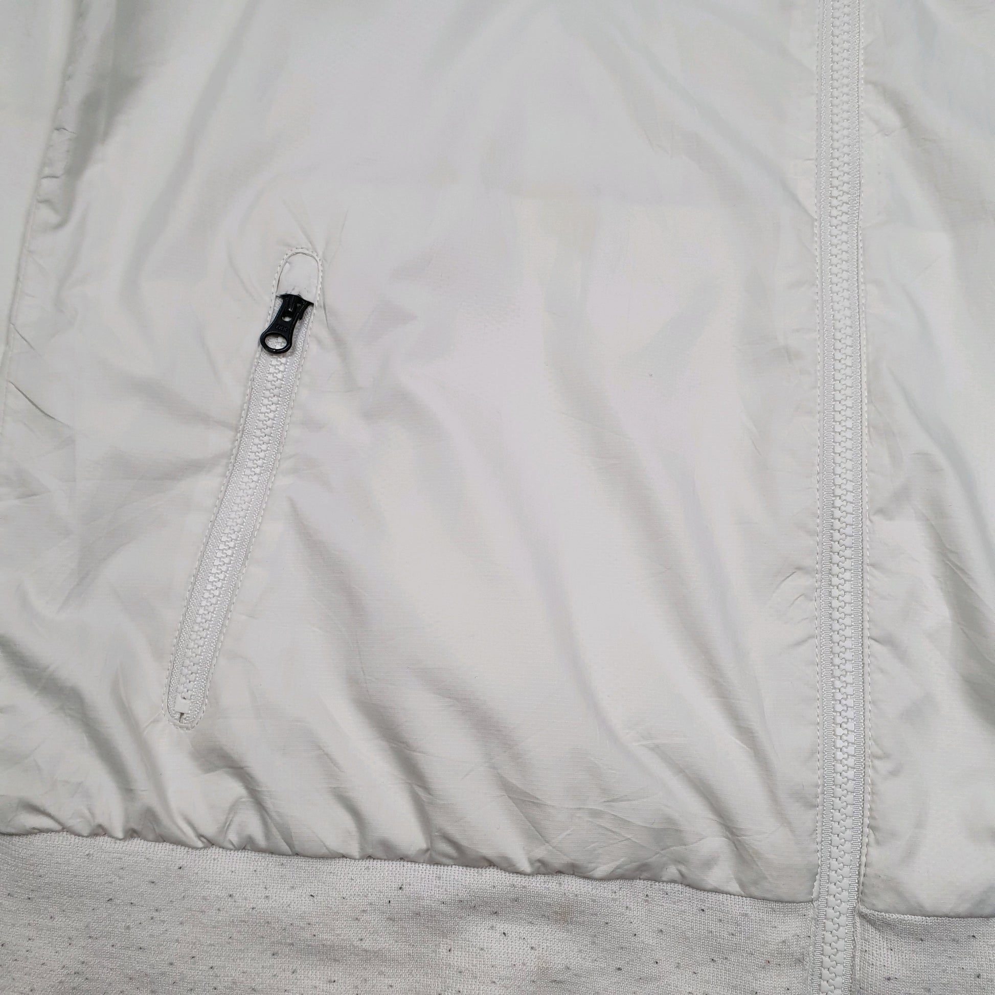 Womens White Nike Windrunner Hoodie Coat