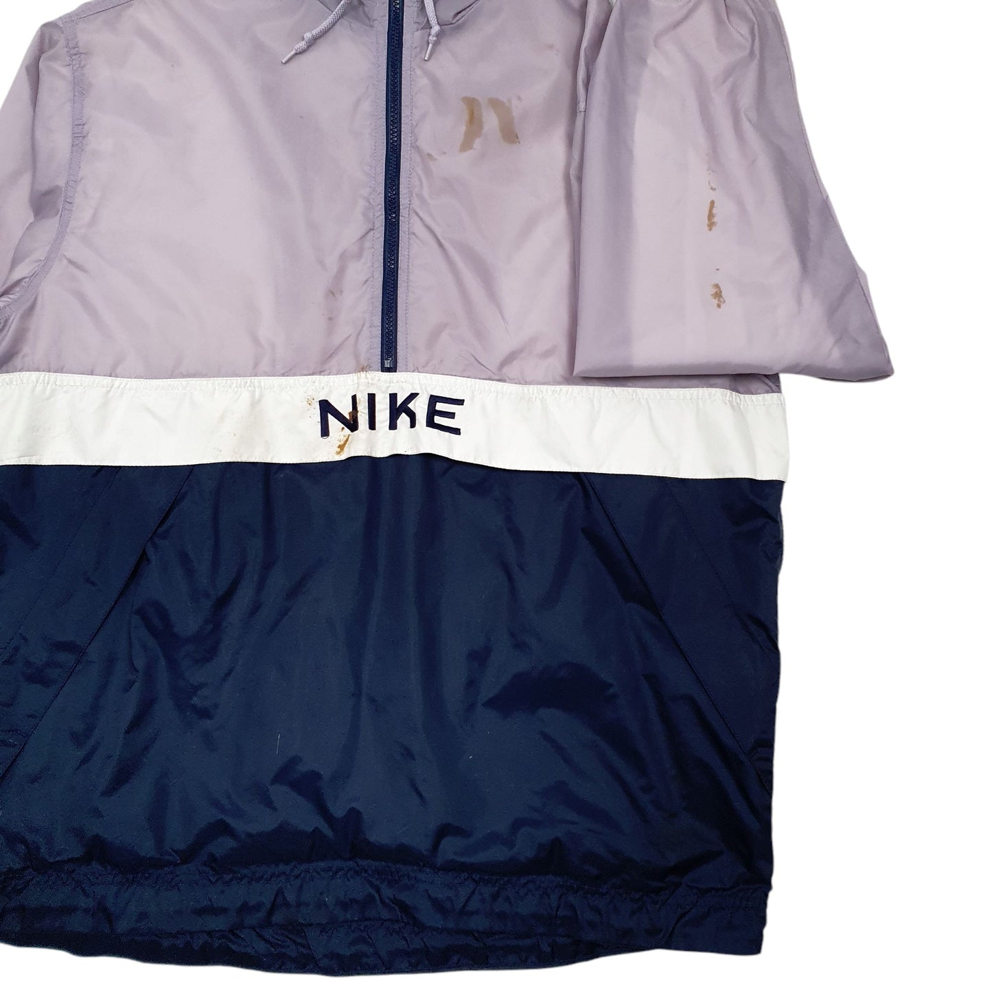 Womens Purple Nike Vintage 90s Spellout  Coat