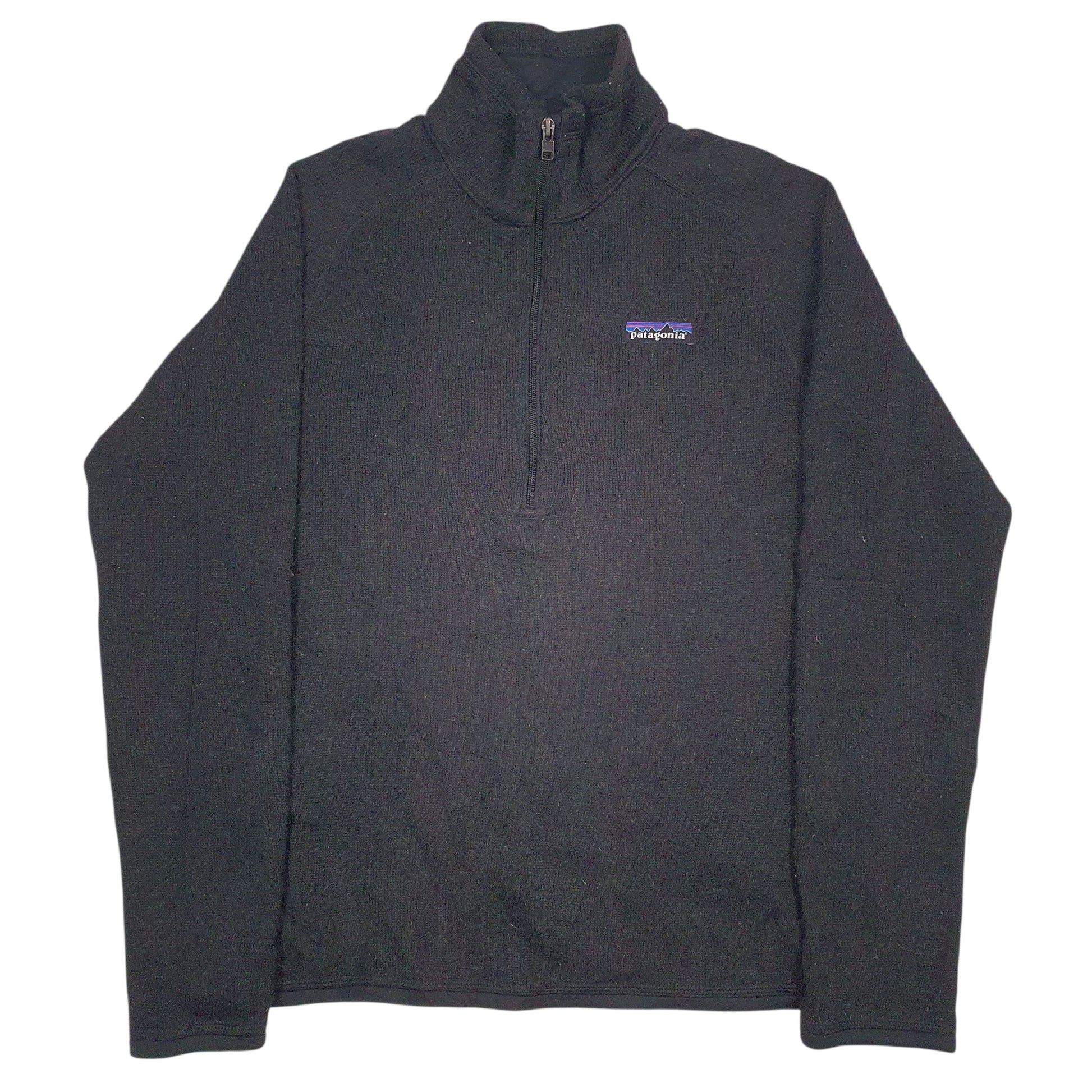 Womens Black Patagonia  Quarter Zip Jumper