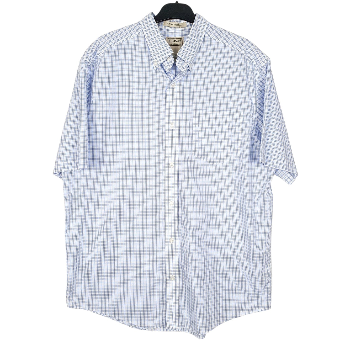 Mens Blue L.L.Bean  Short Sleeve Shirt