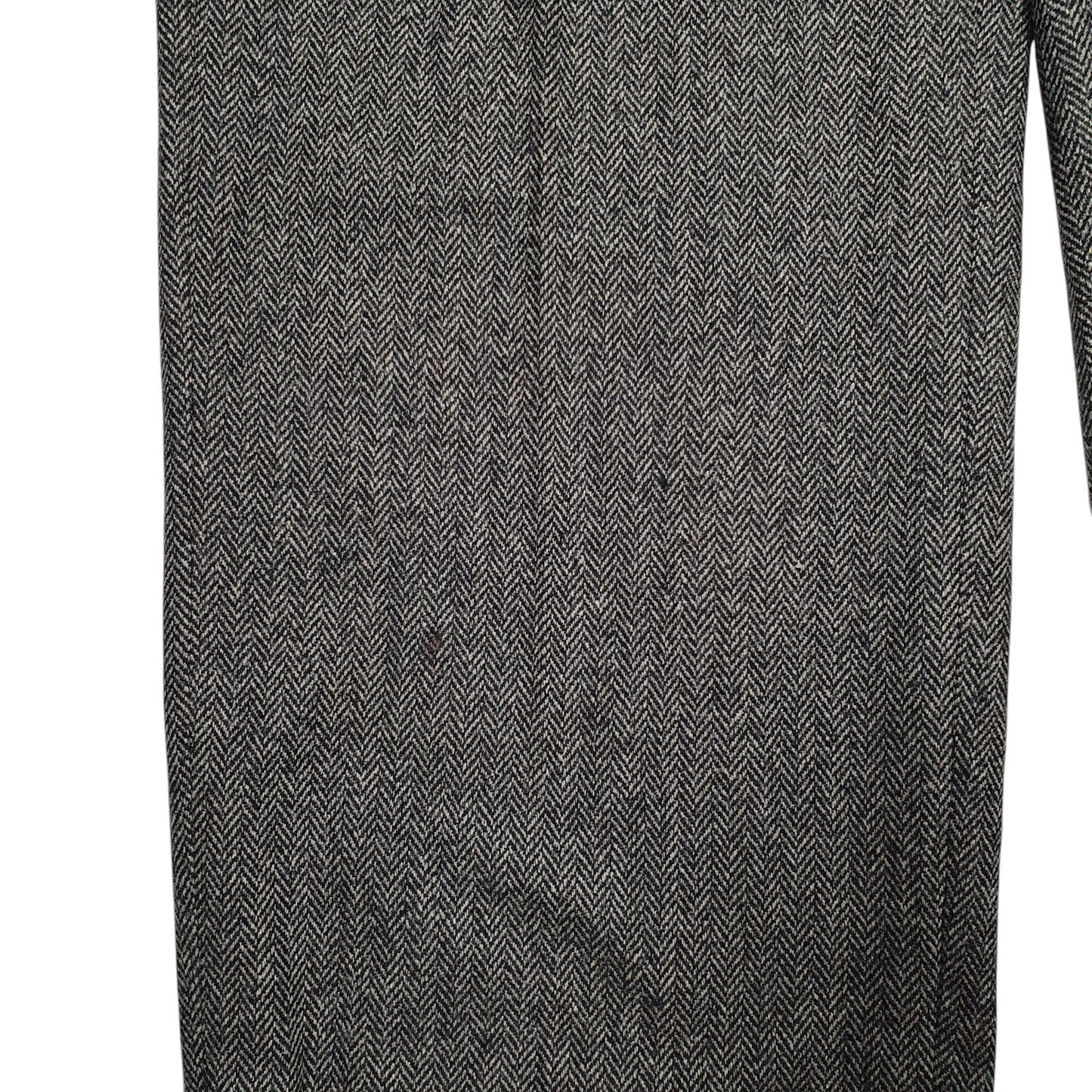 Mens Grey Polo Ralph Lauren Vintage 90s Herringbone  Trousers