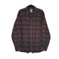 Mens Grey L.L.Bean Scotch Plaid Flannel Long Sleeve Shirt