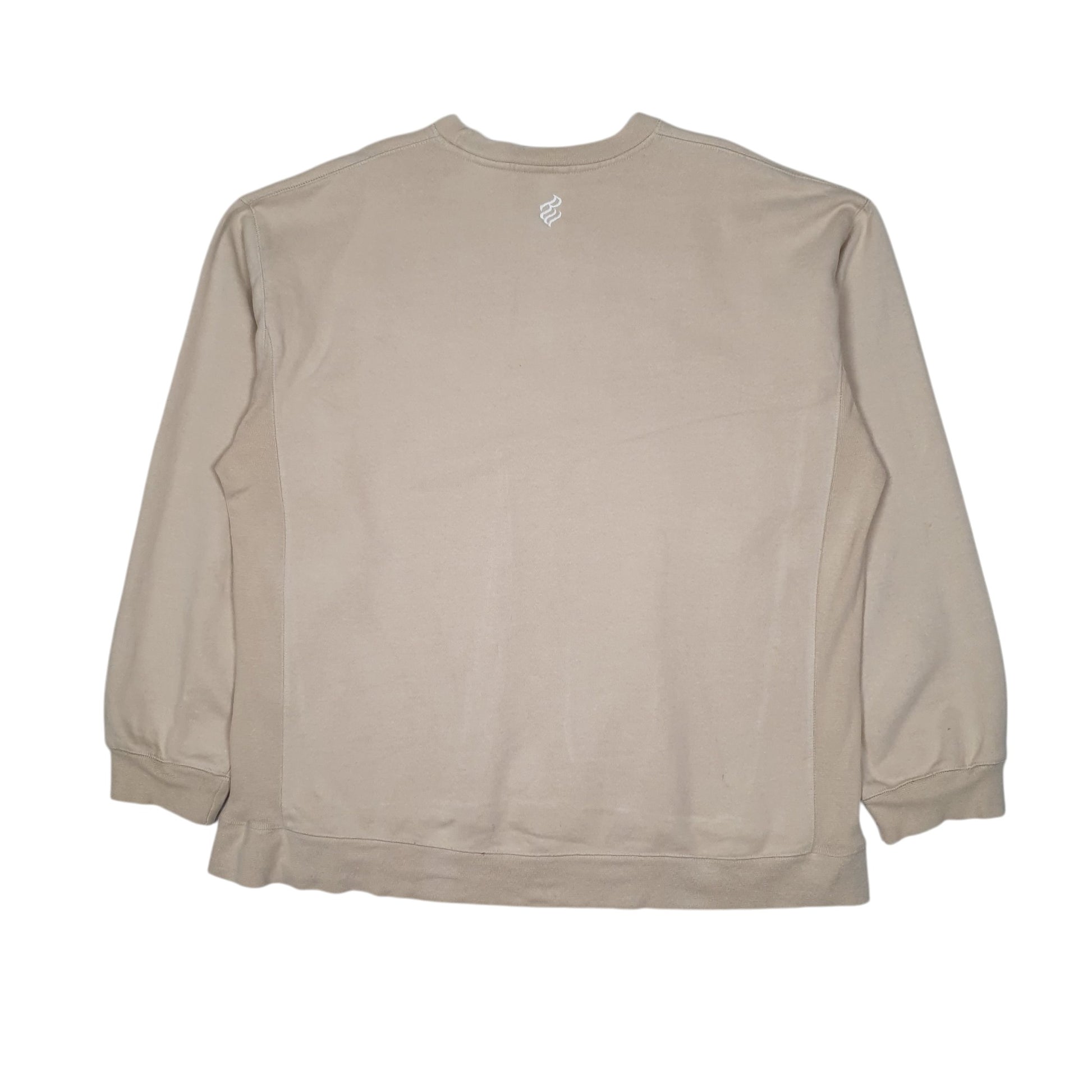 Mens Beige Rocawear Vintage 00s Y2K Jay Z Crewneck Jumper