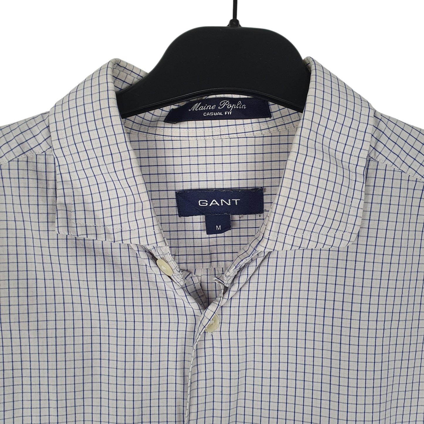 Mens White GANT Maine Poplin  Shirt
