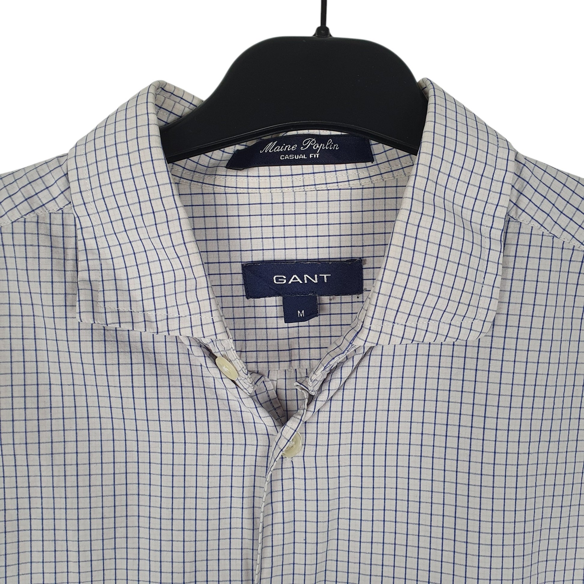 Mens White GANT Maine Poplin  Shirt