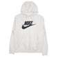 Mens White Nike Spellout Hoodie Jumper