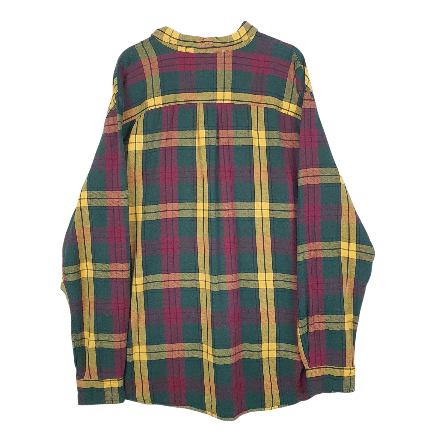 Mens Green L.L.Bean Flannel  Shirt