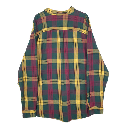 Mens Green L.L.Bean Flannel  Shirt