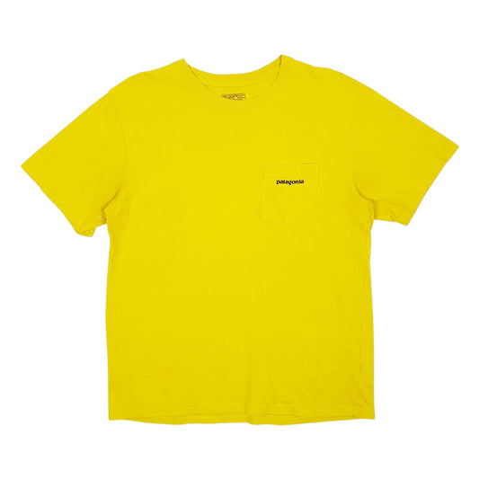 Mens Yellow Patagonia  Short Sleeve T Shirt