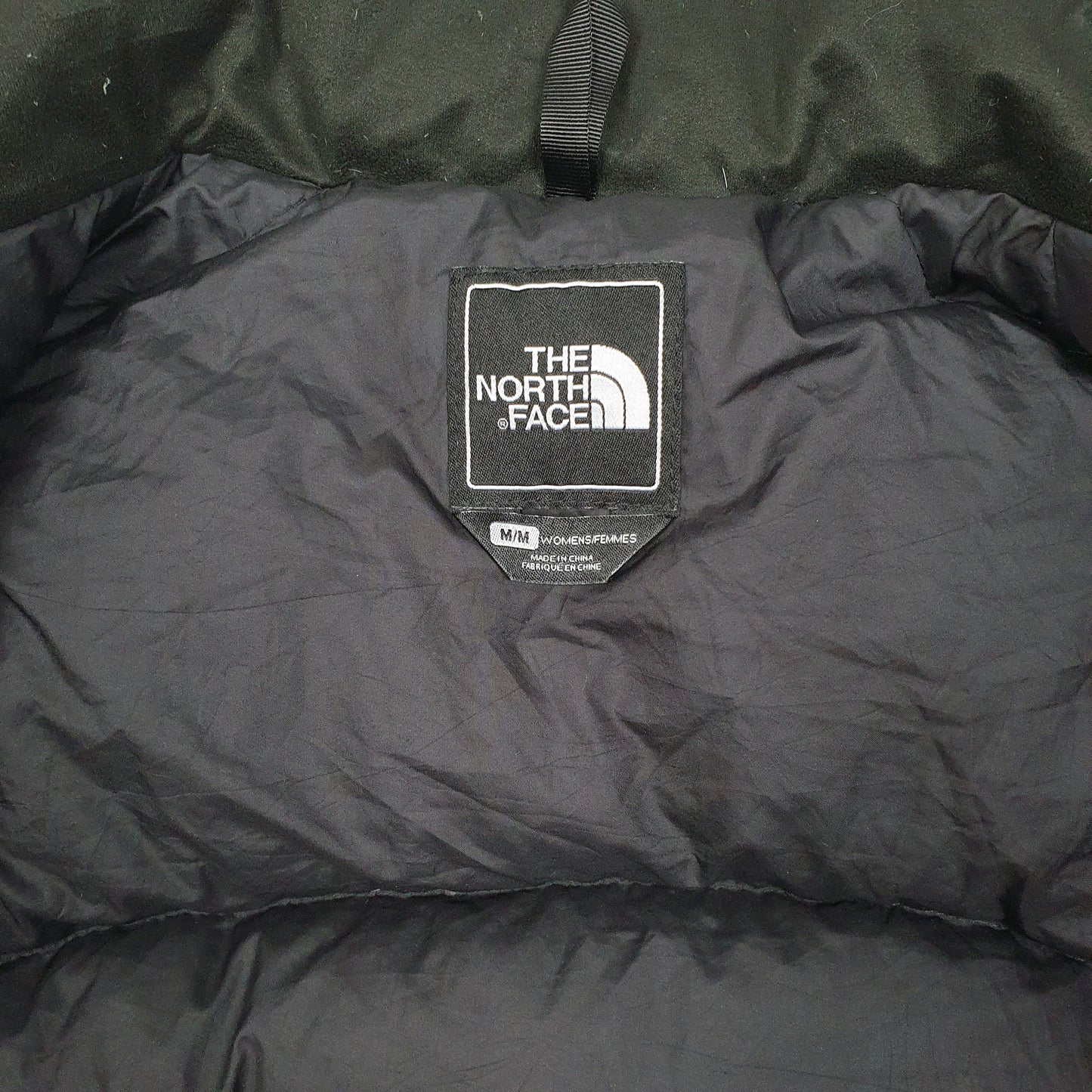 Womens Black The North Face Nuptse  Coat