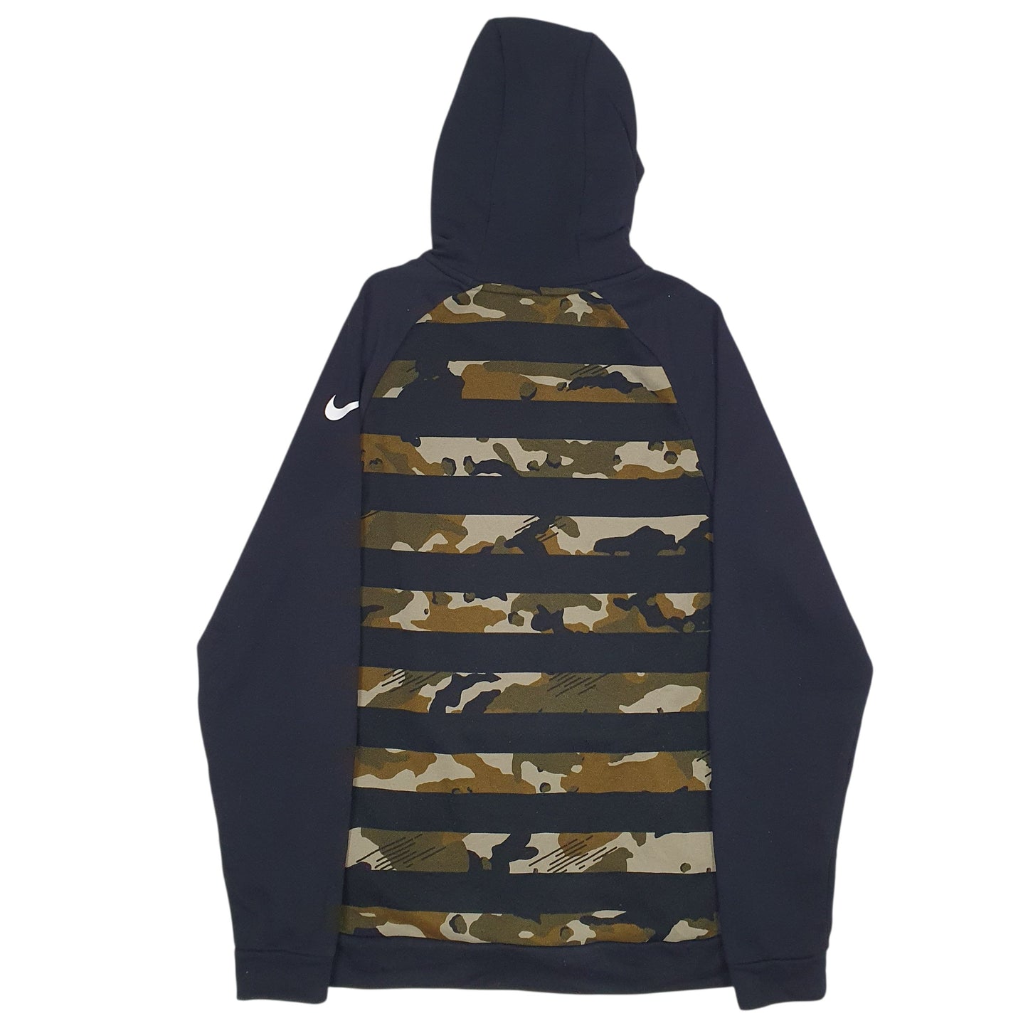 Mens Black Nike Camo Hoodie Jumper