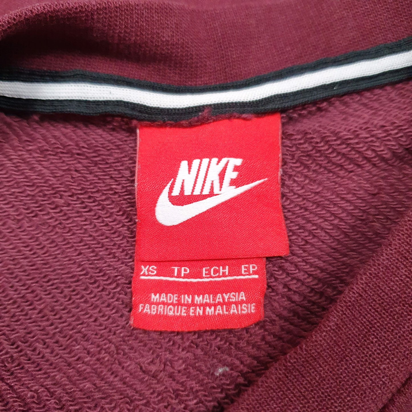 Mens Burgundy Nike  Crewneck Jumper