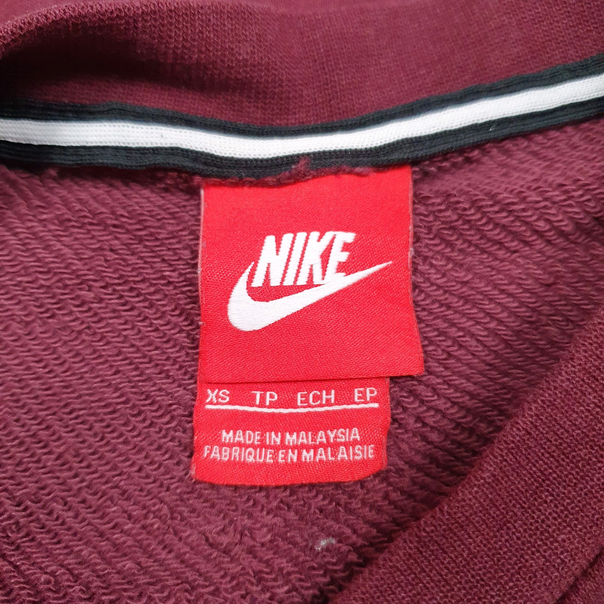 Mens Burgundy Nike  Crewneck Jumper