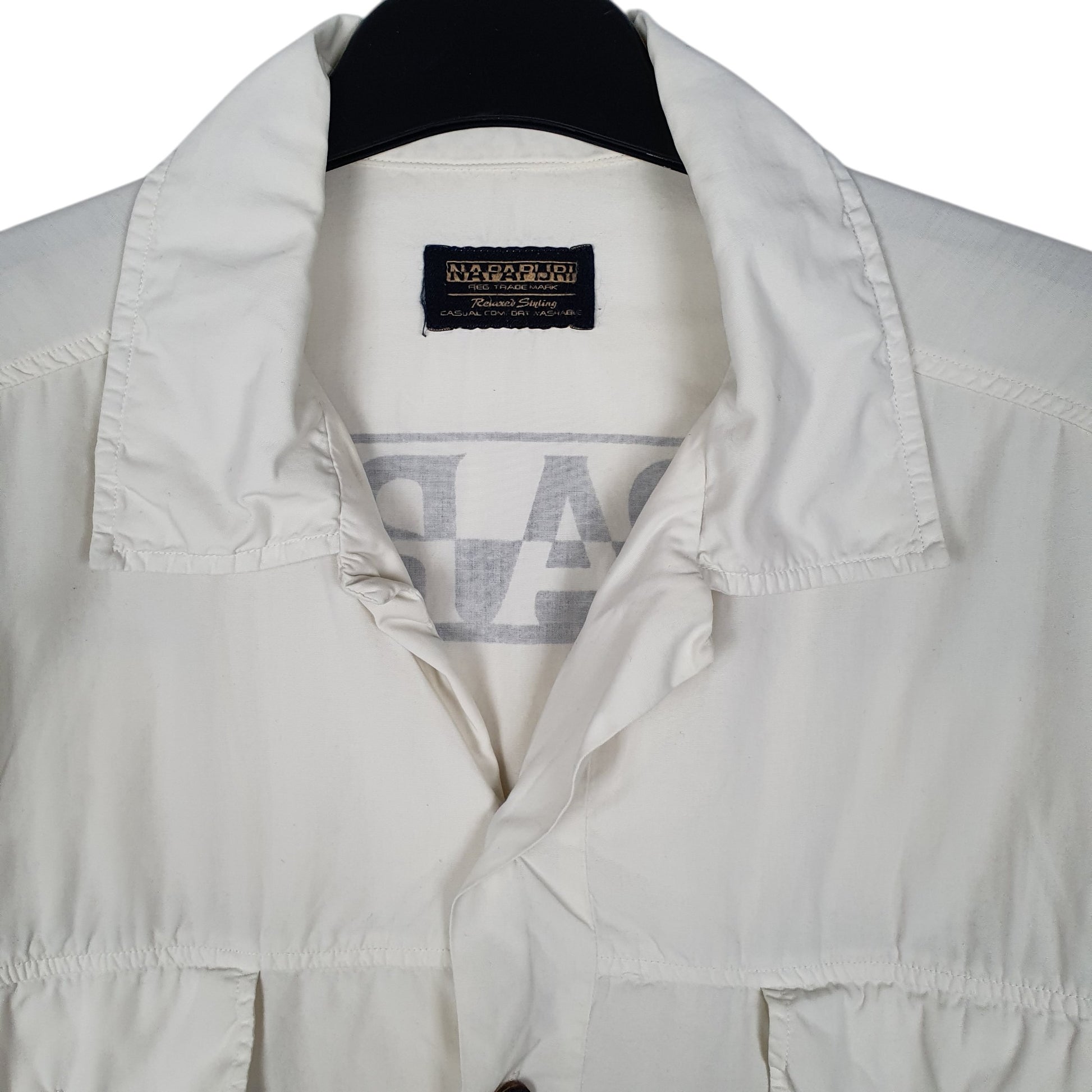 Mens White Napapijri   Shirt