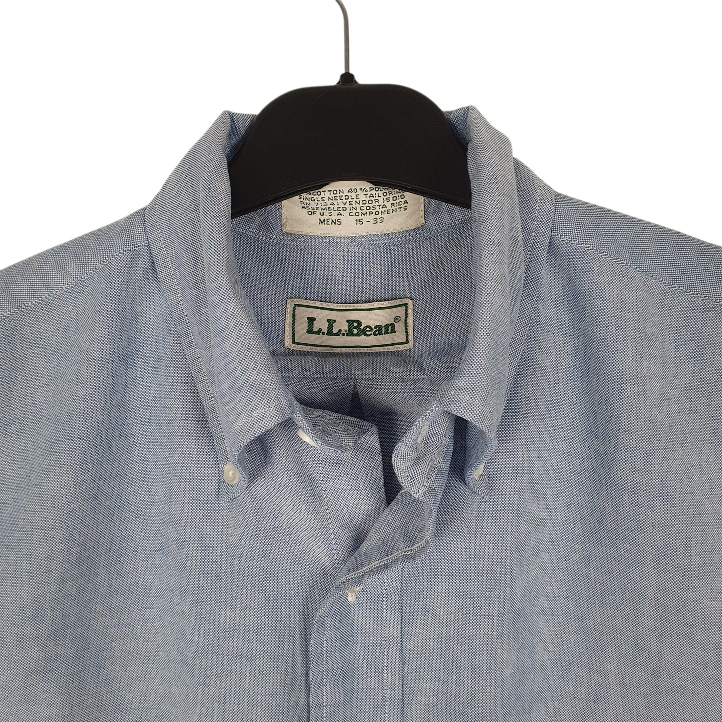 Mens Blue L.L.Bean Vintage 90s  Shirt