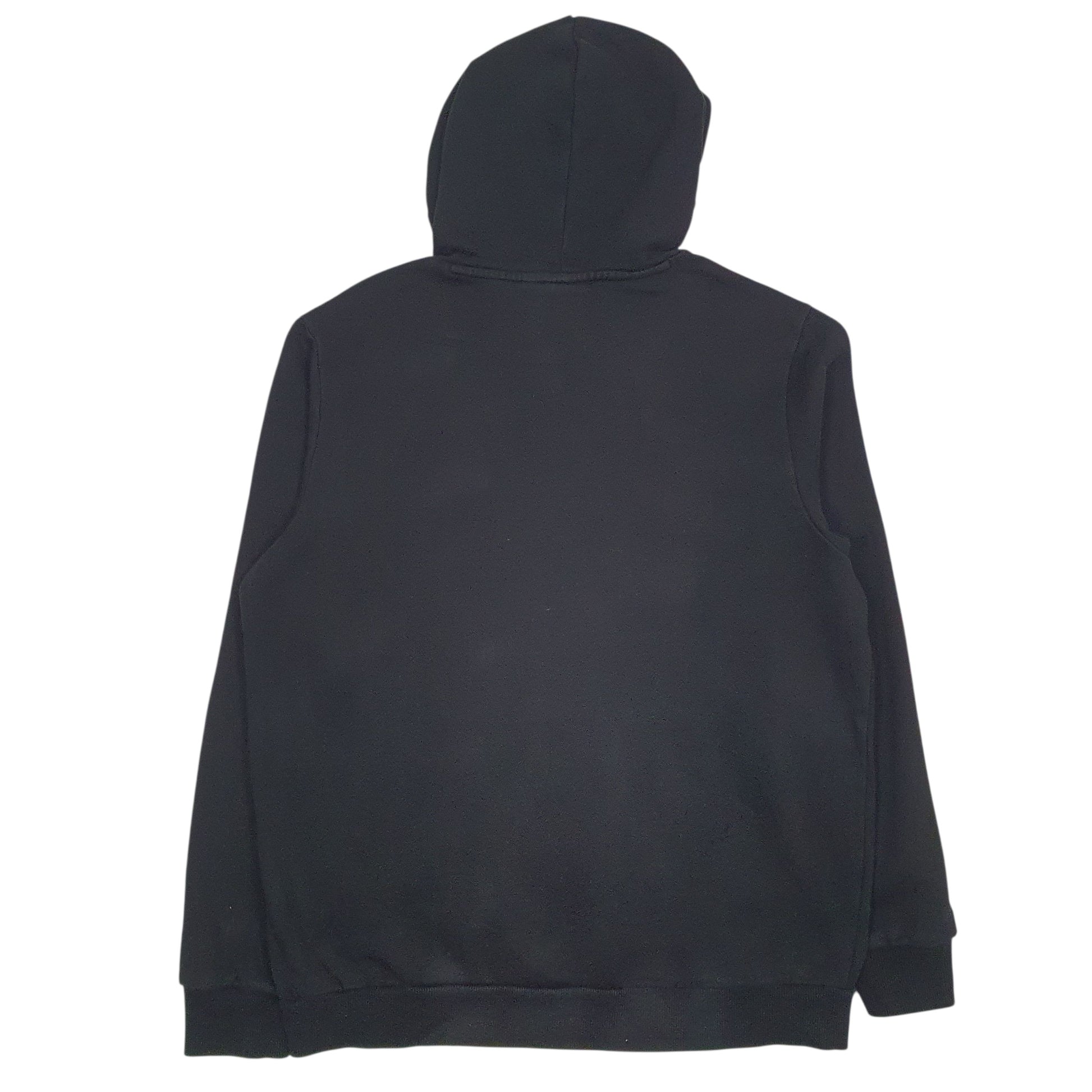Mens Black Puma Spellout Hoodie Jumper