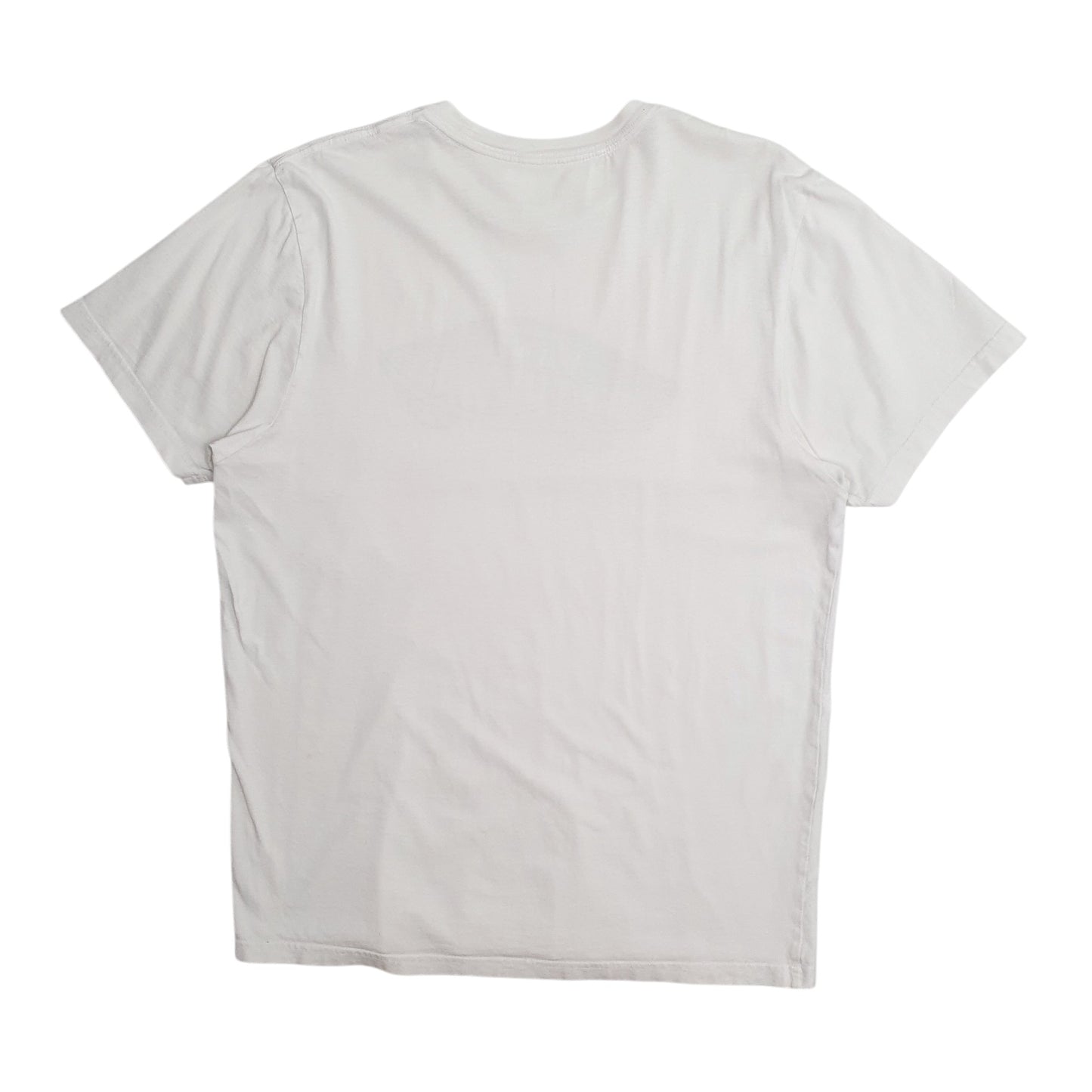 Mens White Vans  Crewneck T Shirt