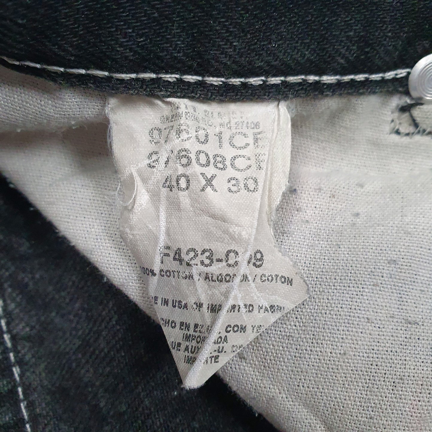 Mens Black Wrangler Vintage Made In USA  Jeans