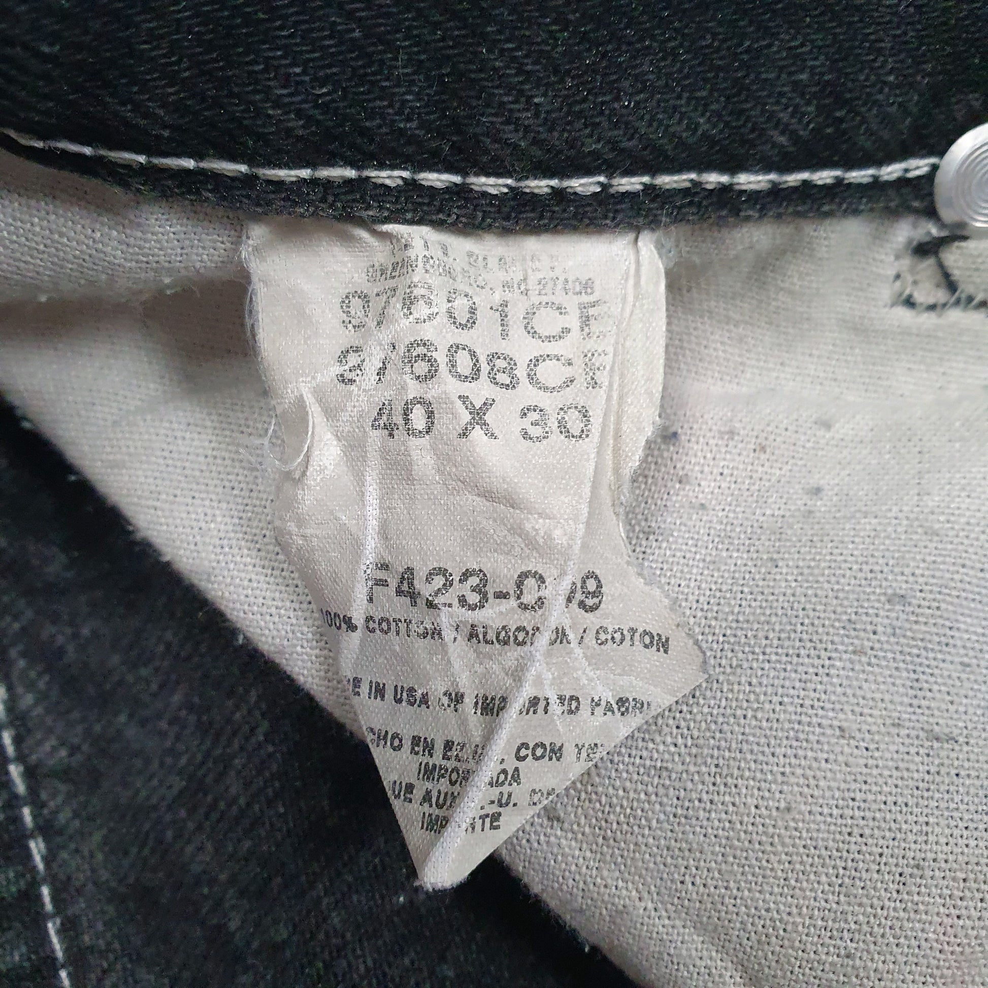 Mens Black Wrangler Vintage Made In USA  Jeans