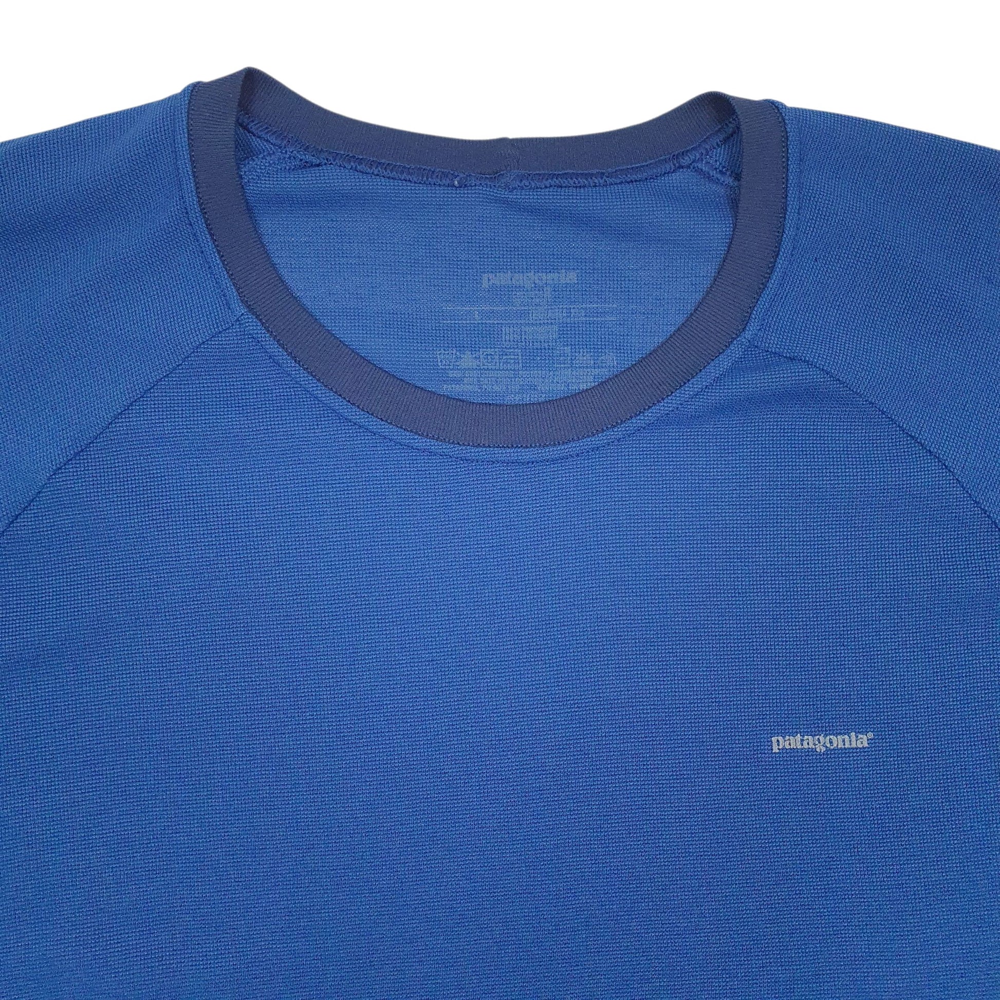 Mens Blue Patagonia Capilene  T Shirt