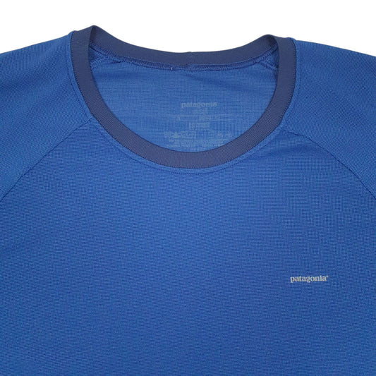 Mens Blue Patagonia Capilene  T Shirt