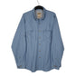 Mens Blue L.L.Bean Outdoors Hiking Long Sleeve Shirt