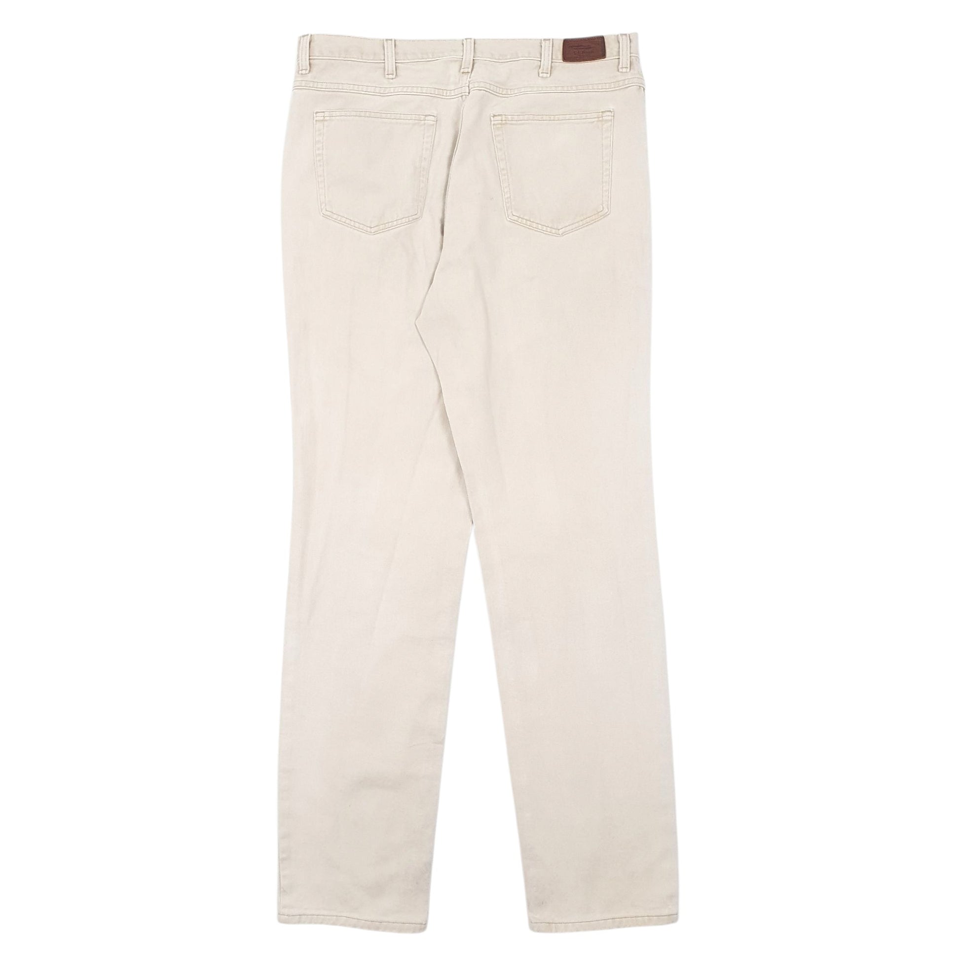 Mens Cream L.L.Bean Double L Vintage 90s  Jeans