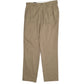 Mens Beige Polo Ralph Lauren Andrew Pant Vintage 90s Double Pleated Chino Trousers