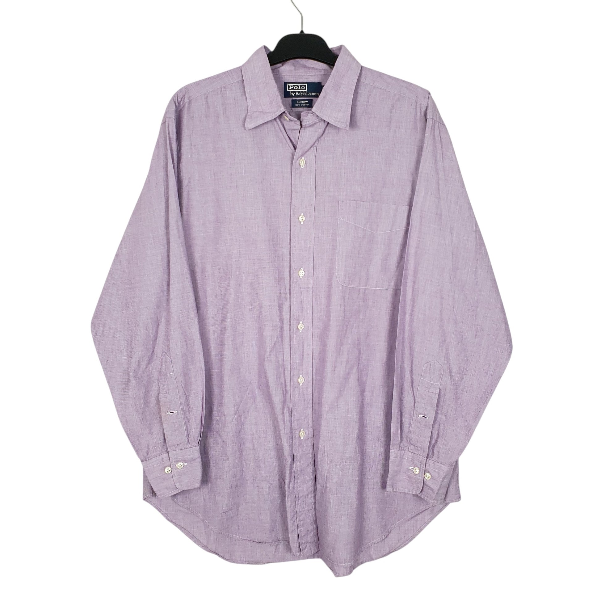 Mens Purple Polo Ralph Lauren Andrew Long Sleeve Shirt