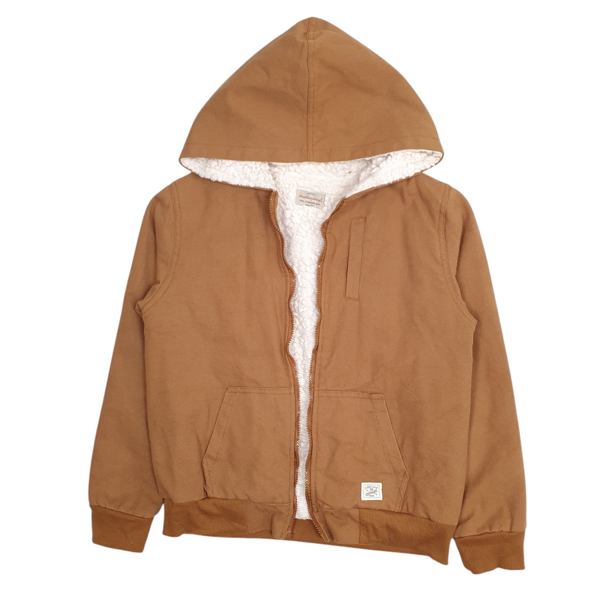 Womens Tan Weatherproof Sherpa Lined  Coat