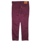 Mens Burgundy Levis 541 Athletic  Trousers