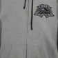 Mens Grey Adio Skate Sherpa Lined Full Zip Jumper