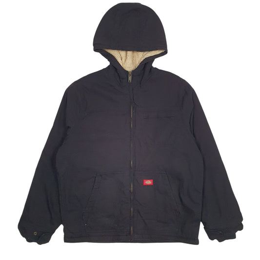 Mens Black Dickies Sherpa Lined Active  Coat