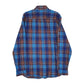 Mens Blue L.L.Bean Scotch Plaid Flannel  Shirt