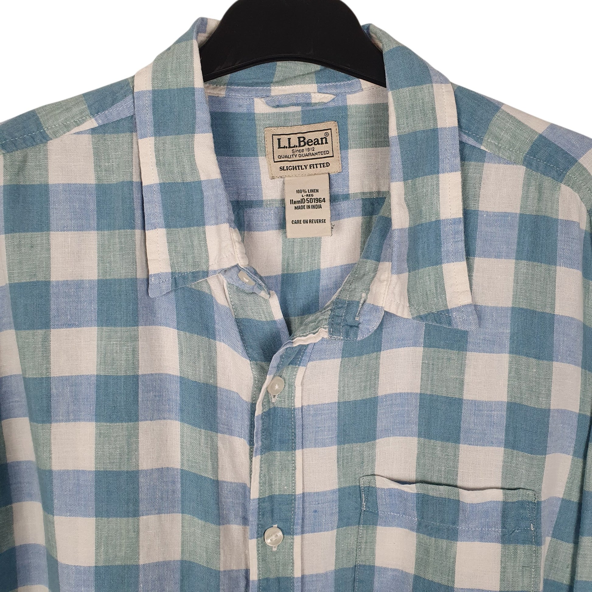 Mens Blue L.L.Bean   Shirt