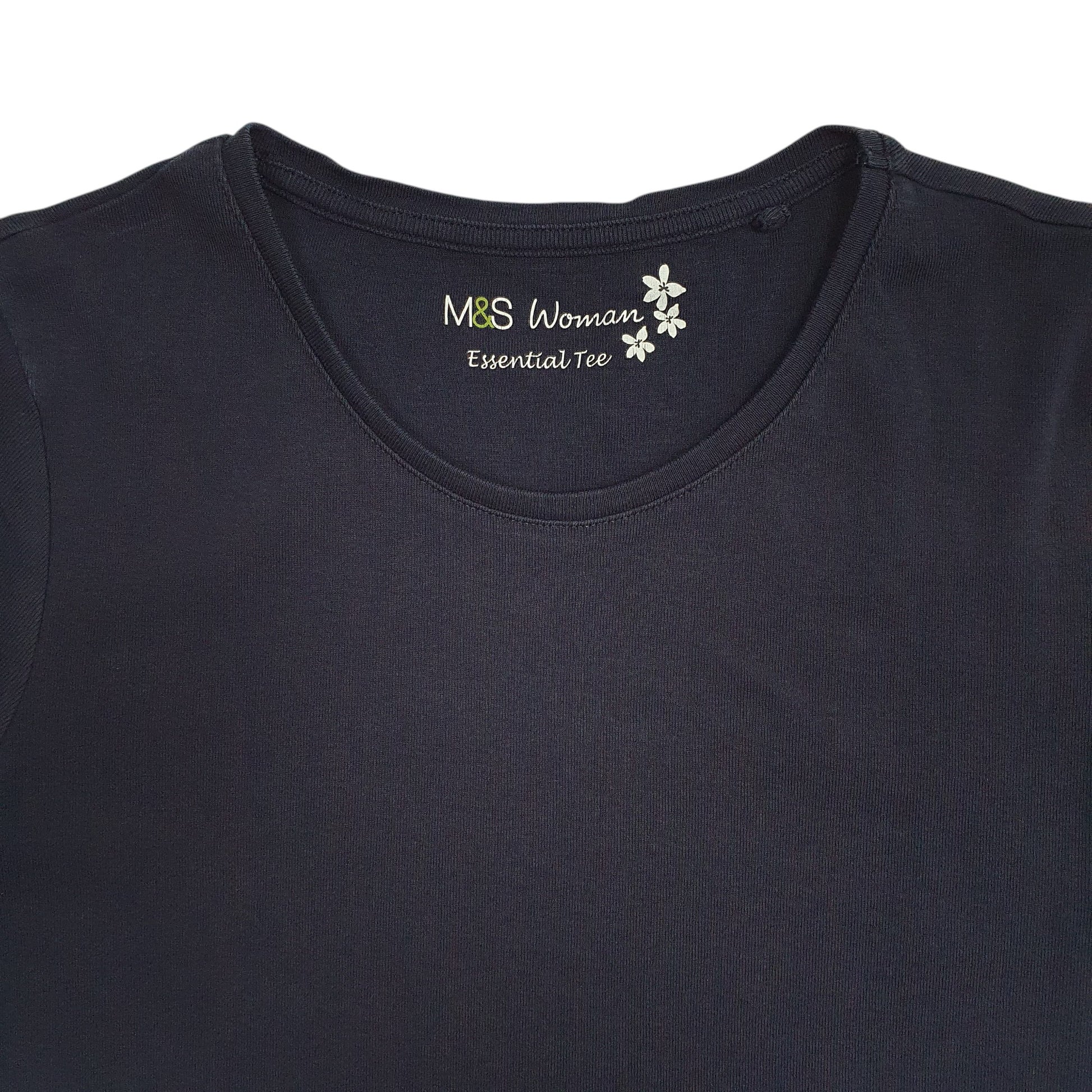 Womens Navy M&S   T Shirt