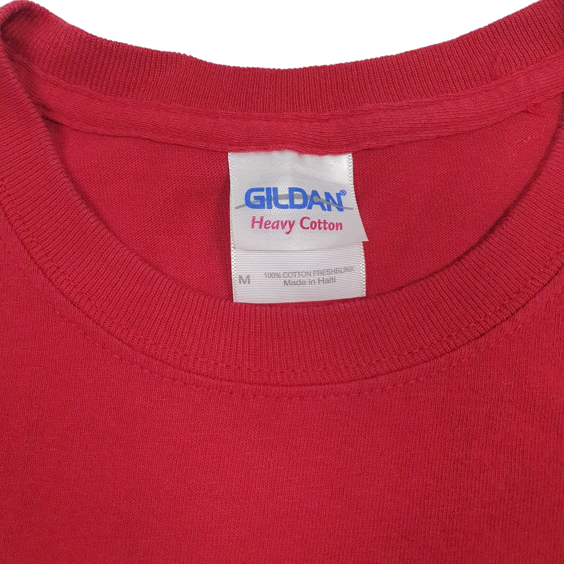 Mens Burgundy Gildan   T Shirt