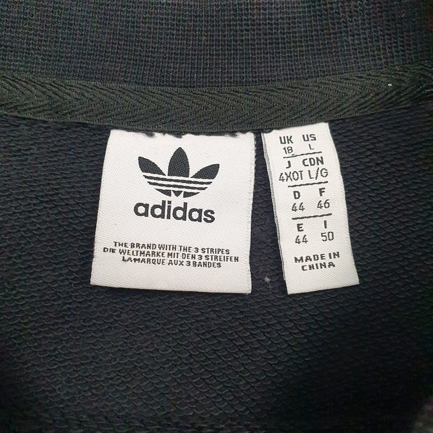 Womens Black Adidas  Crewneck Jumper