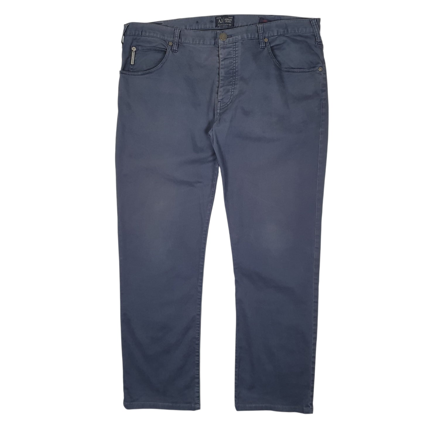 Mens Navy Armani  Chino Trousers