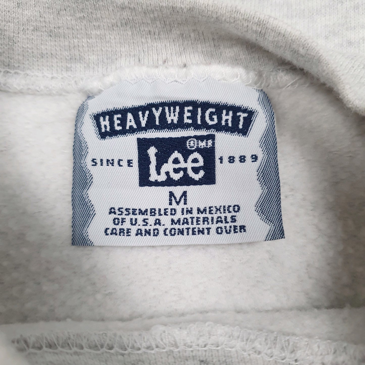 Mens Grey Lee Vintage 90s Crewneck Jumper