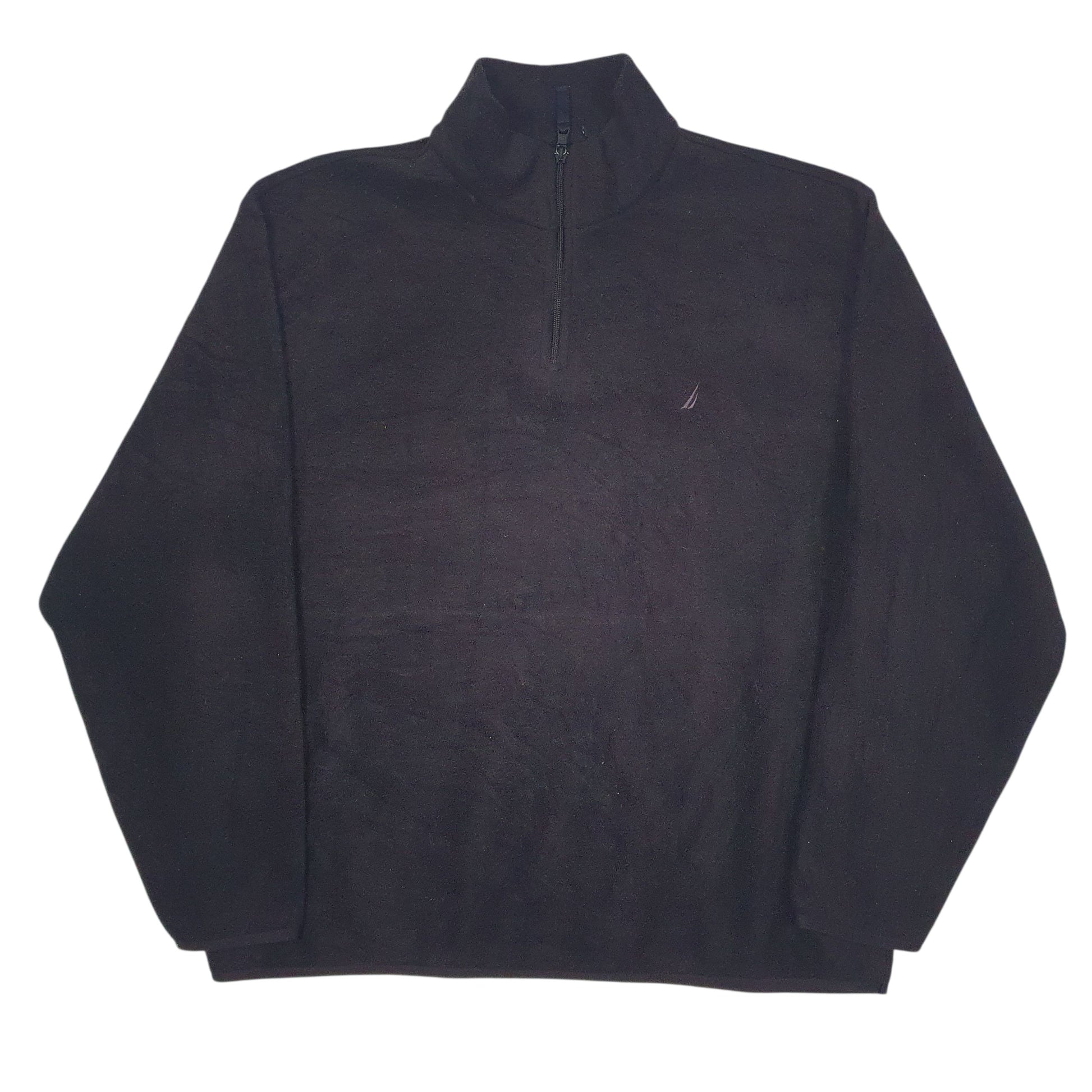 Mens Black Nautica  Quarter Zip Jumper