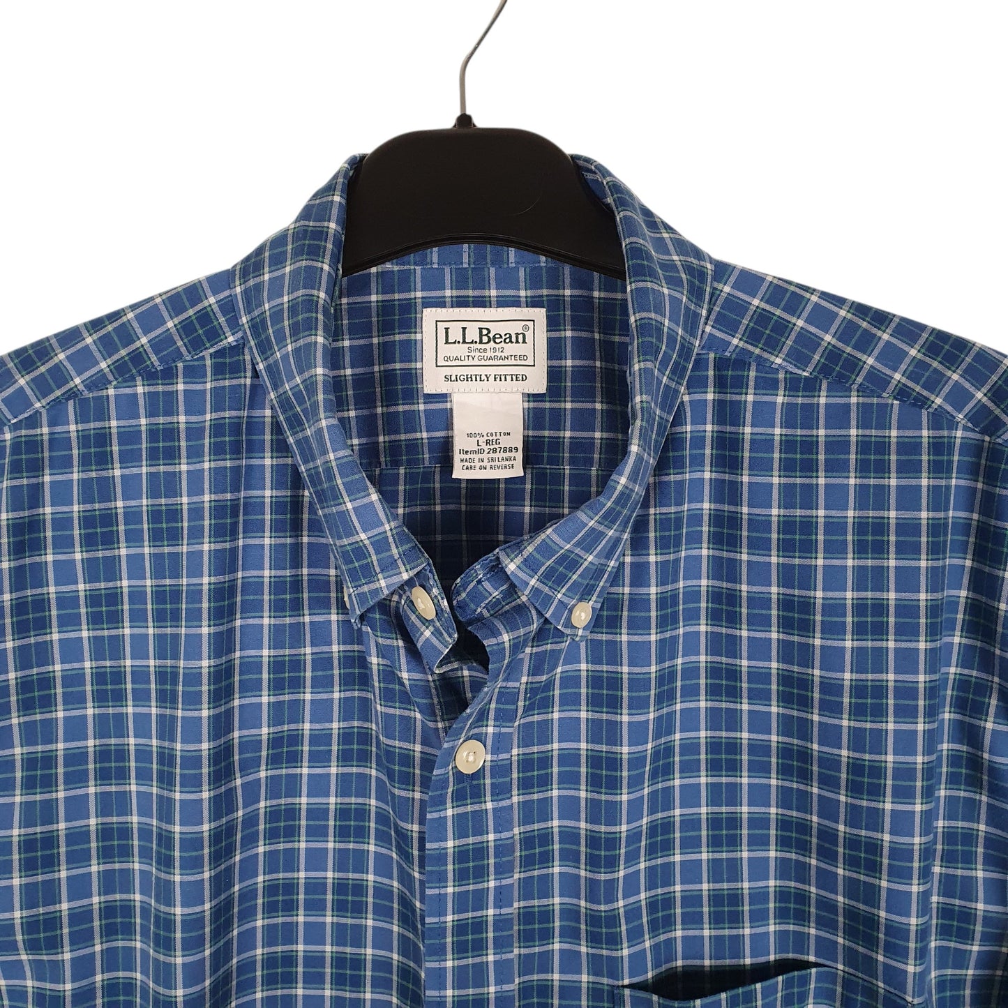Mens Blue L.L.Bean   Shirt