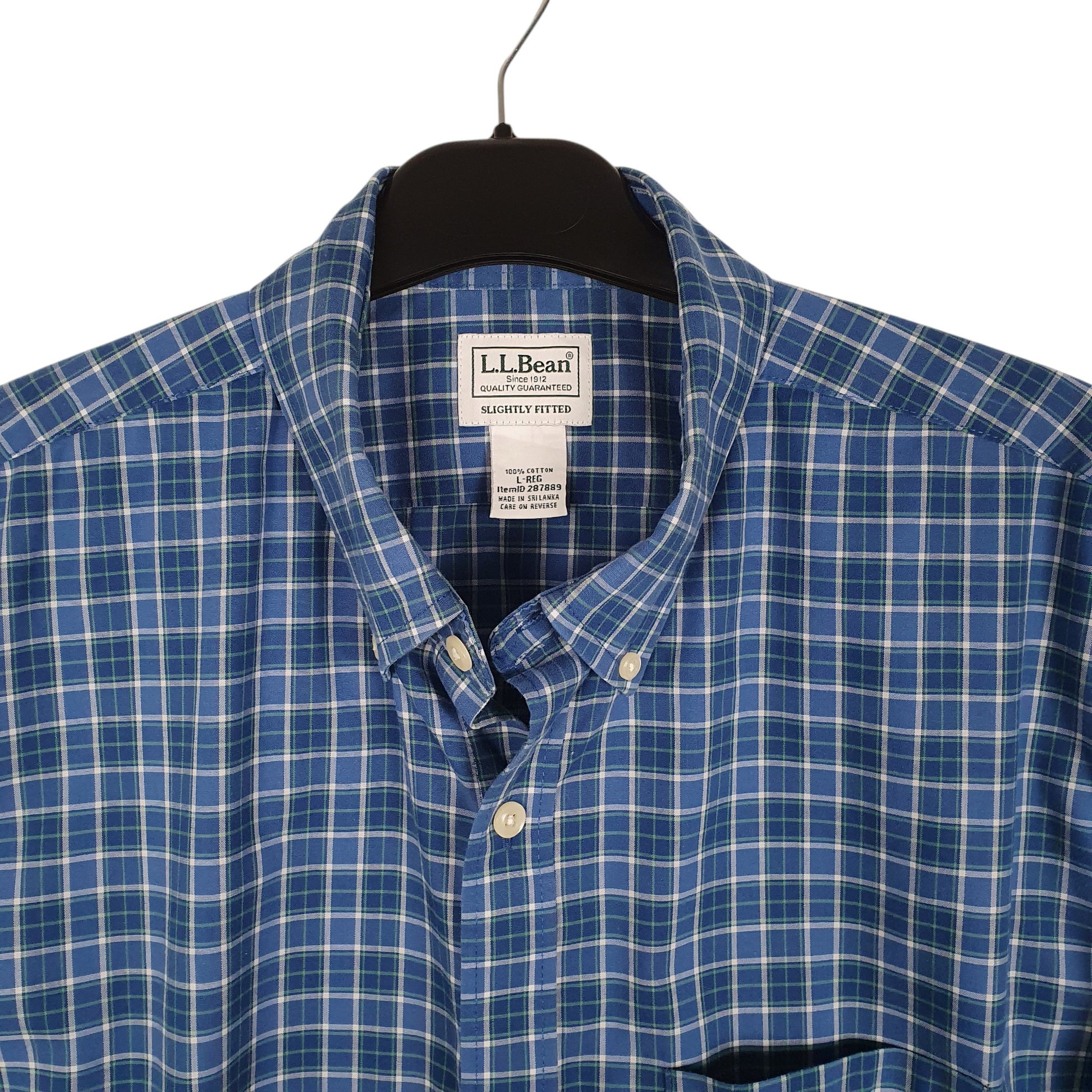 Mens Blue L.L.Bean   Shirt