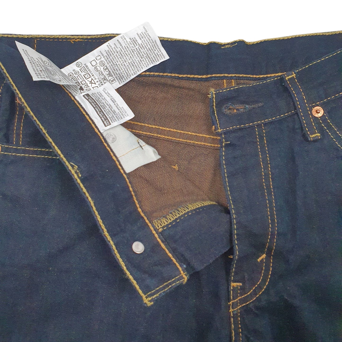 Mens Navy Levis 511 Cutoff Hoodie Shorts