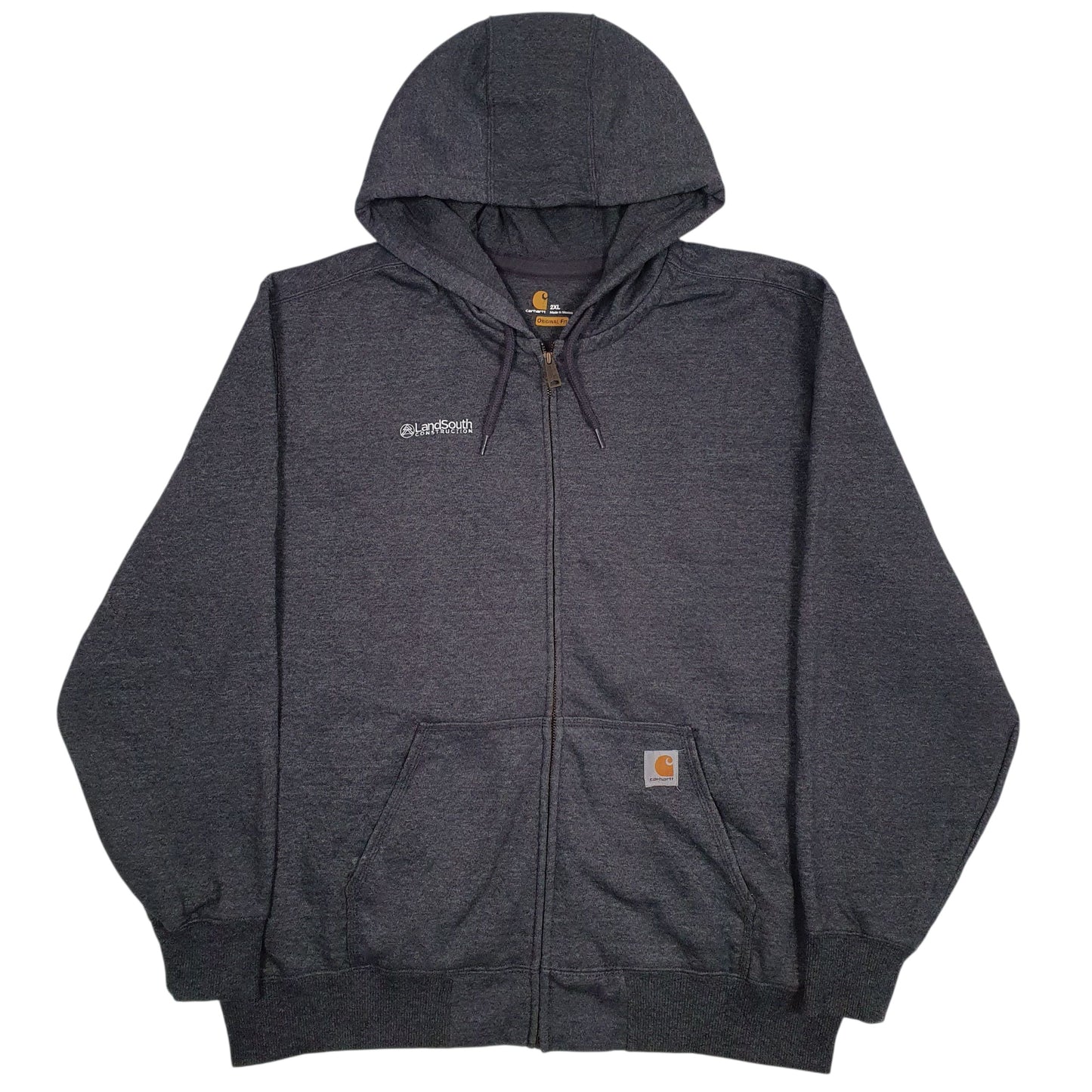 Mens Grey Carhartt  Full Zip Jumper