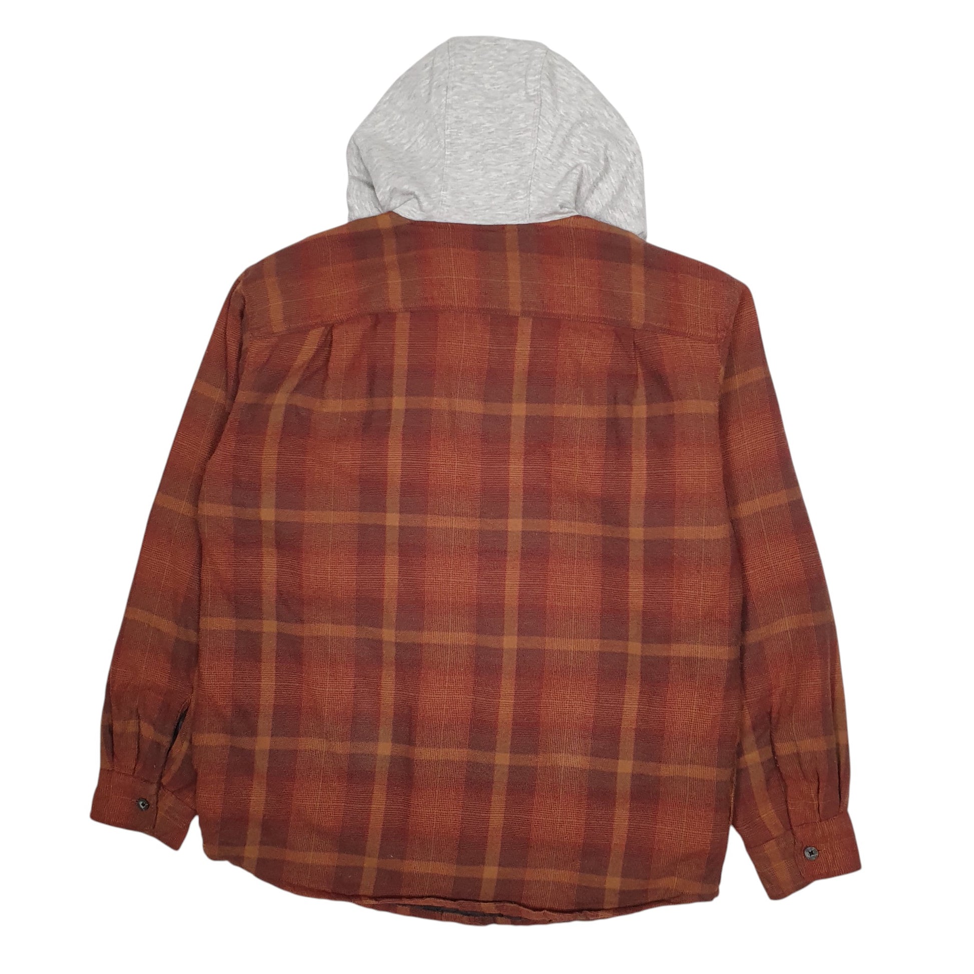 Mens Brown Wrangler Overshirt Hoodie  Coat